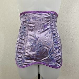 Y2K Frederick’s of Hollywood Under Bust Lace Up Corset L Large Dragon Asian